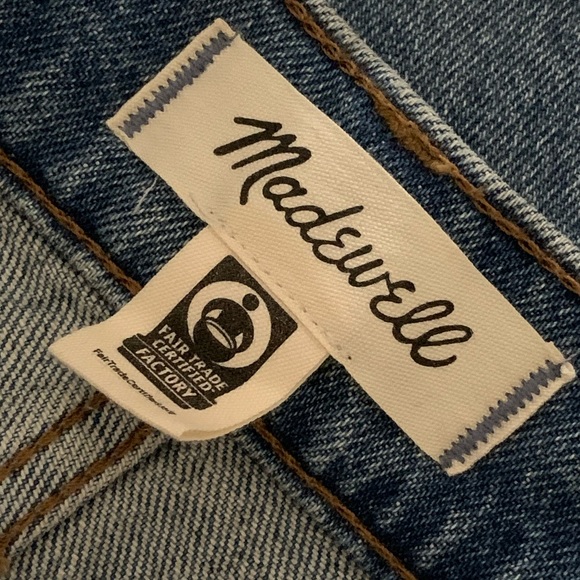 Madewell The Perfect Vintage Raw Hem High Rise Jean in Ainsworth Wash - Picture 6 of 13
